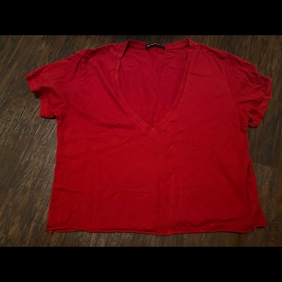 Red flowy brandy top - Picture 1 of 1